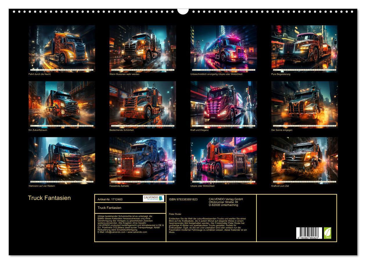 Bild: 9783383891823 | Truck Fantasien (Wandkalender 2025 DIN A2 quer), CALVENDO...