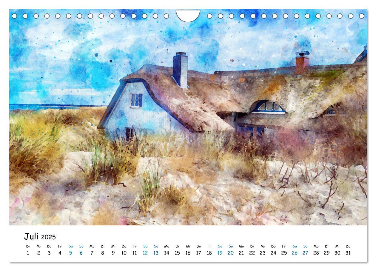 Bild: 9783435145140 | Aquarell Illustrationen vom Darß (Wandkalender 2025 DIN A4 quer),...