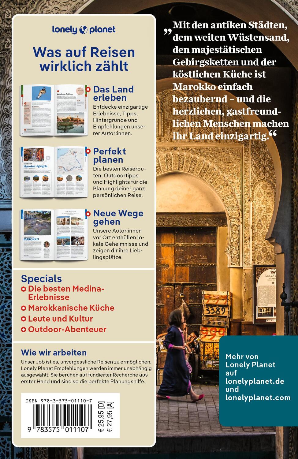 Rückseite: 9783575011107 | LONELY PLANET Reiseführer Marokko | Helen Ranger (u. a.) | Taschenbuch