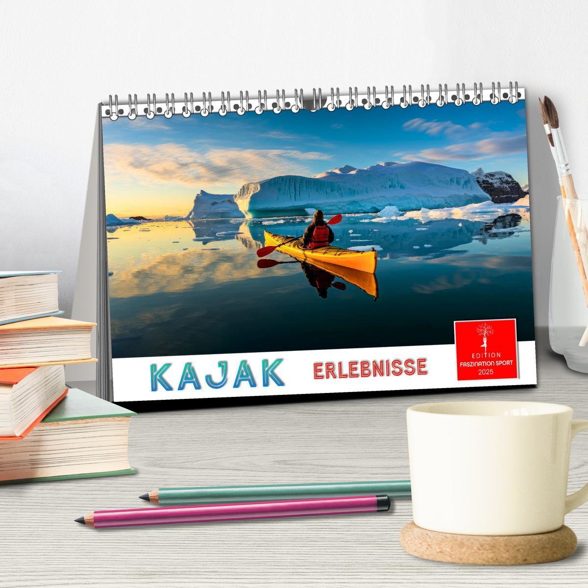 Bild: 9783457140208 | Kajak Erlebnisse (Tischkalender 2025 DIN A5 quer), CALVENDO...