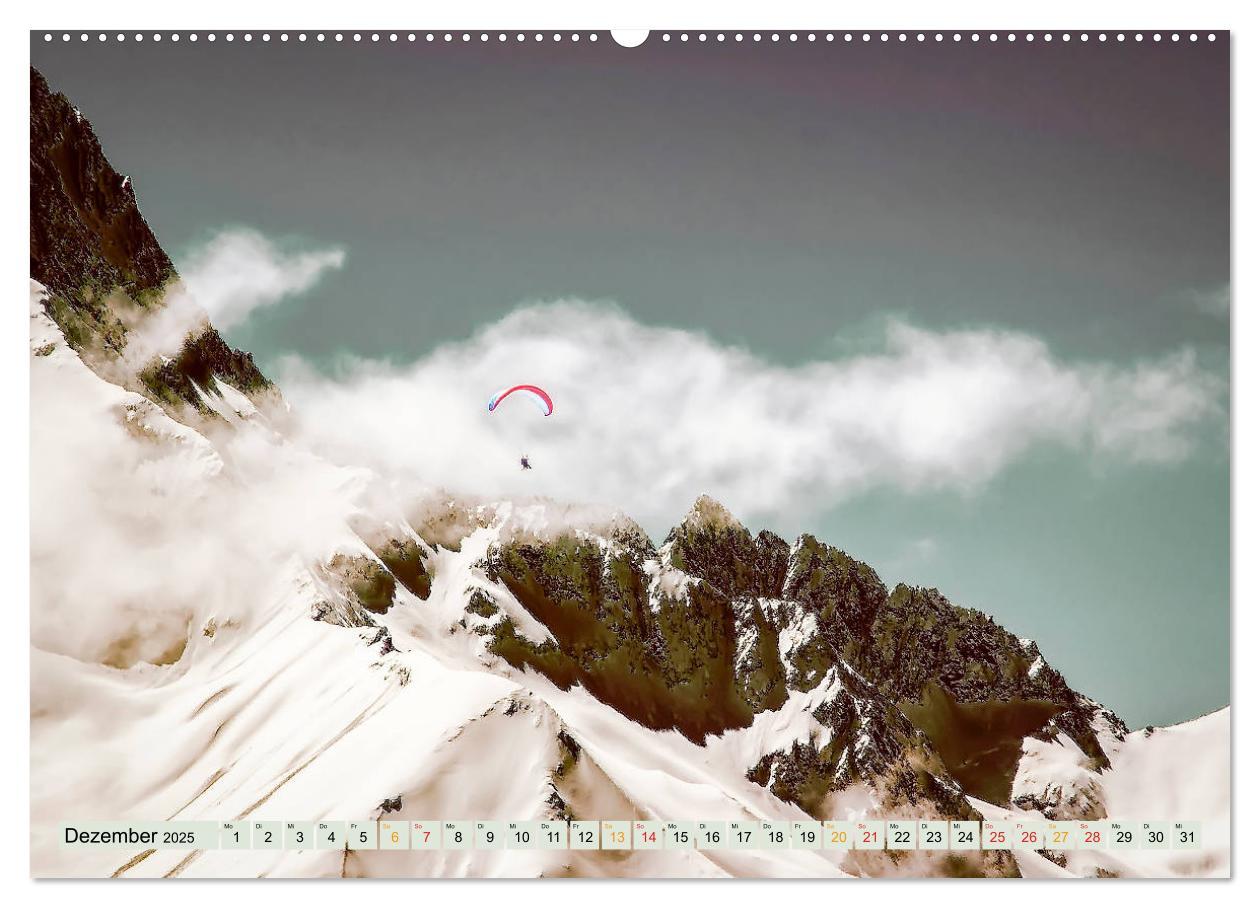 Bild: 9783435237685 | Paragliding - Mut zum Abenteuer (Wandkalender 2025 DIN A2 quer),...