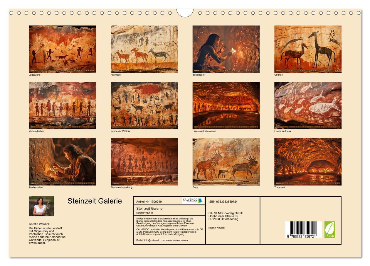 Bild: 9783383859724 | Steinzeit Galerie (Wandkalender 2025 DIN A3 quer), CALVENDO...