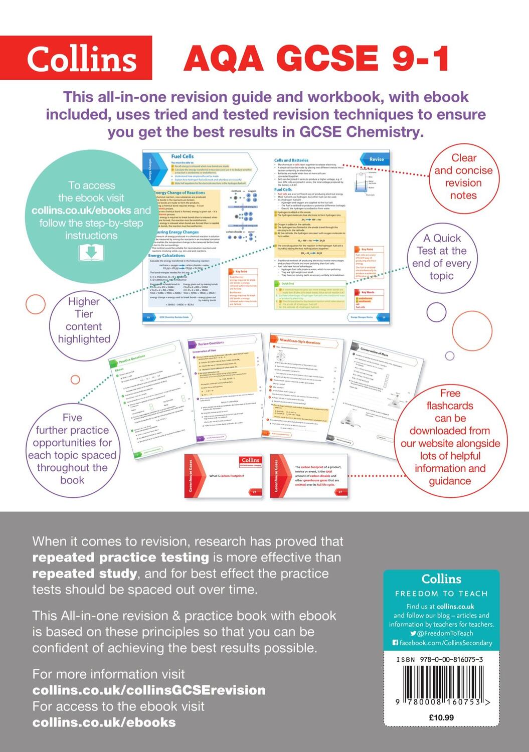 Rückseite: 9780008160753 | AQA GCSE 9-1 Chemistry All-in-One Complete Revision and Practice