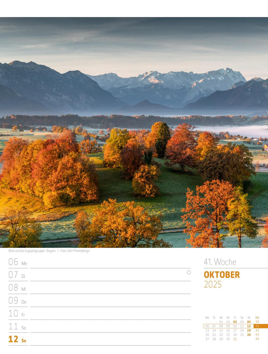 Bild: 9783838435275 | Abenteuer Deutschland - Naturparadiese Wochenplaner Kalender 2025