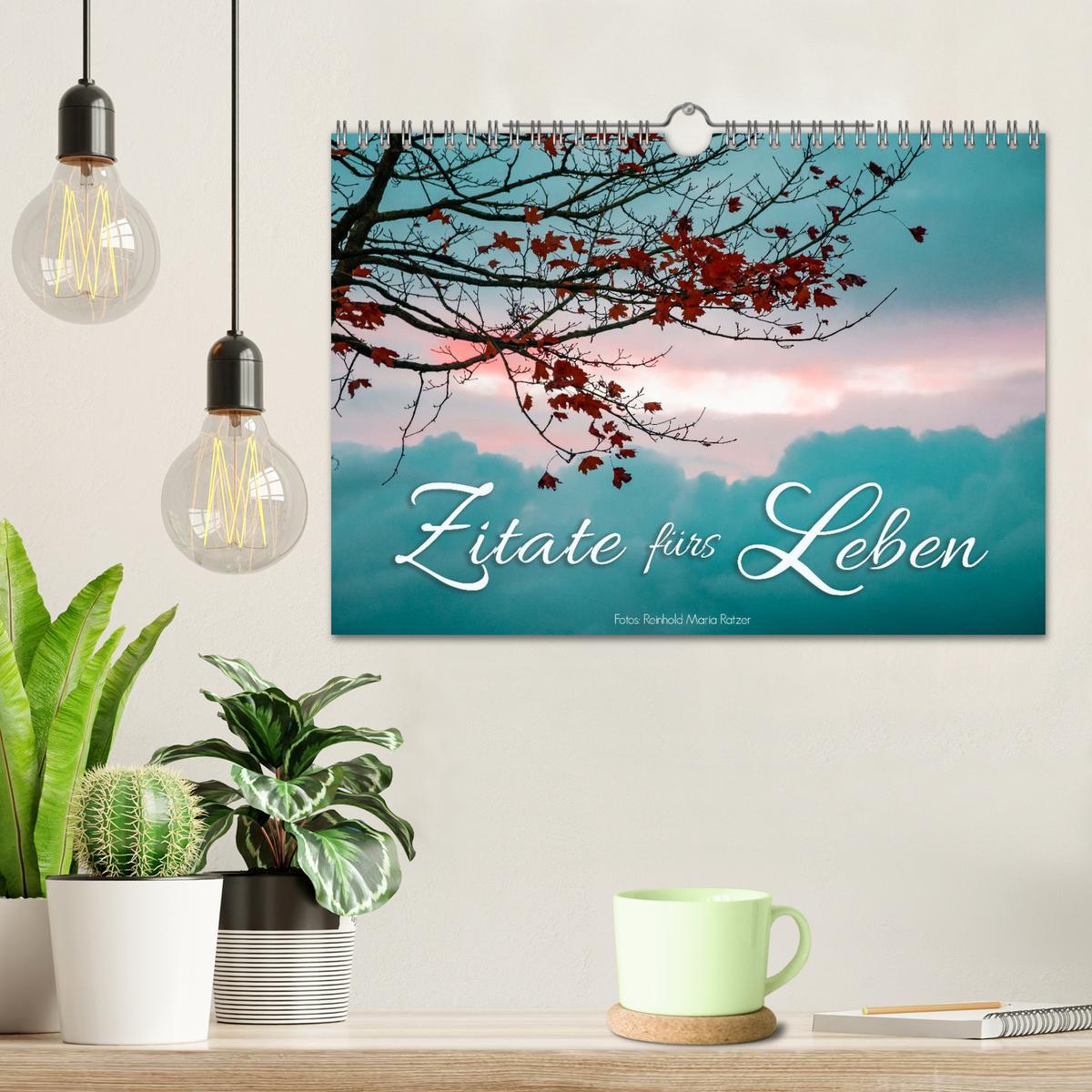 Bild: 9783383971495 | Zitate fürs Leben (Wandkalender 2025 DIN A4 quer), CALVENDO...