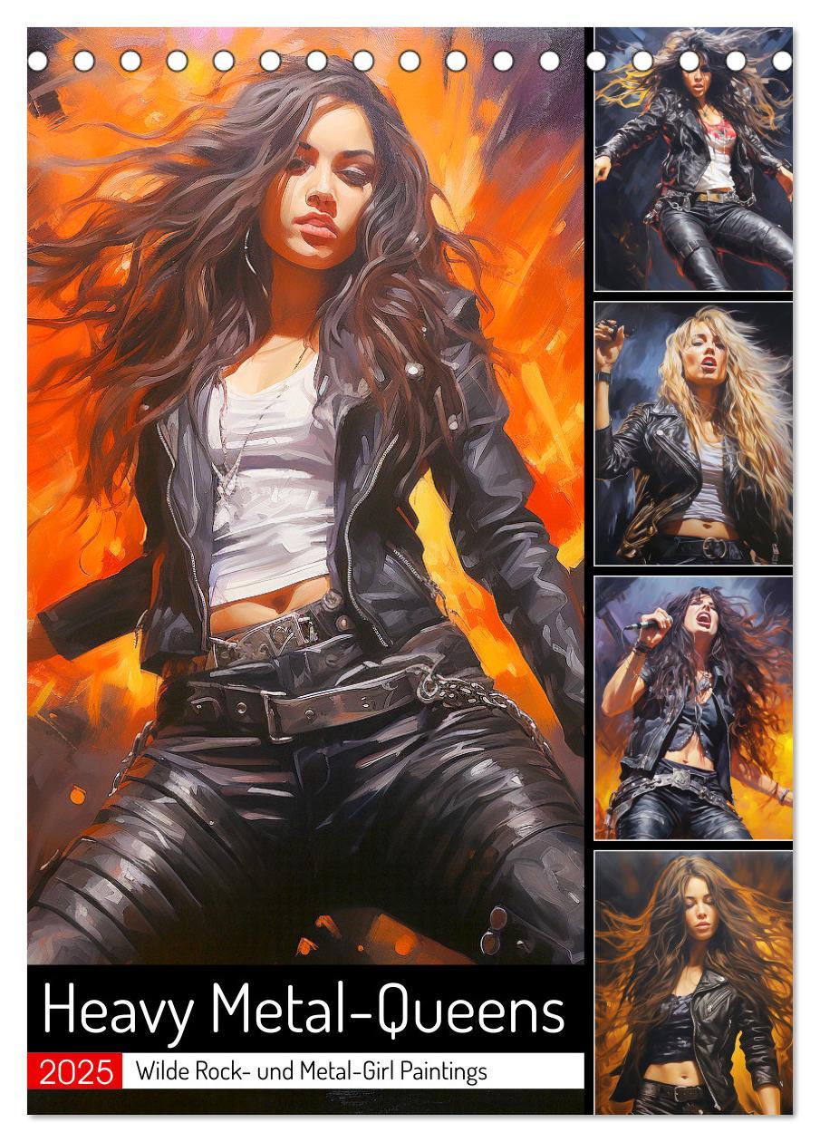 Cover: 9783435863976 | Heavy Metal-Queens. Wilde Rock- und Metal-Girl Paintings...