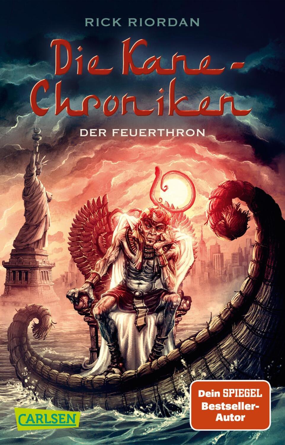 Cover: 9783551314123 | Die Kane-Chroniken 02: Der Feuerthron | Rick Riordan | Taschenbuch