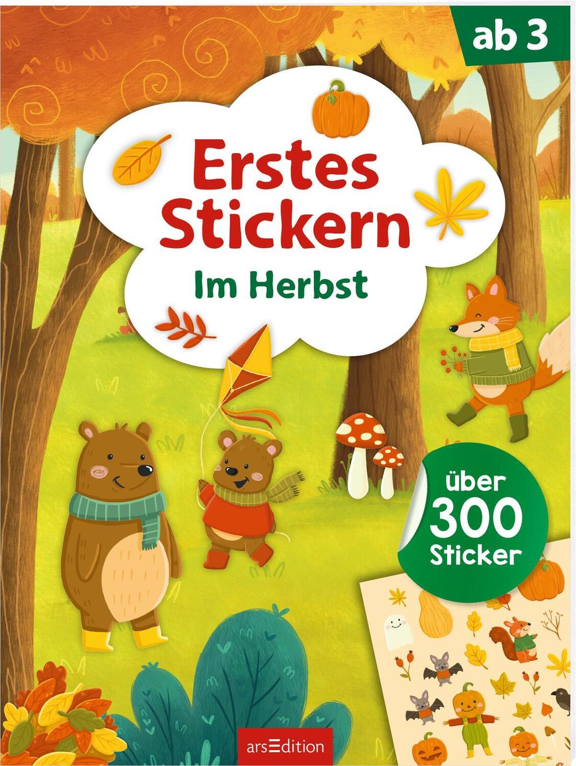 Cover: 9783845859590 | Erstes Stickern - Im Herbst | Über 300 Sticker | Sarah Dietz | Buch