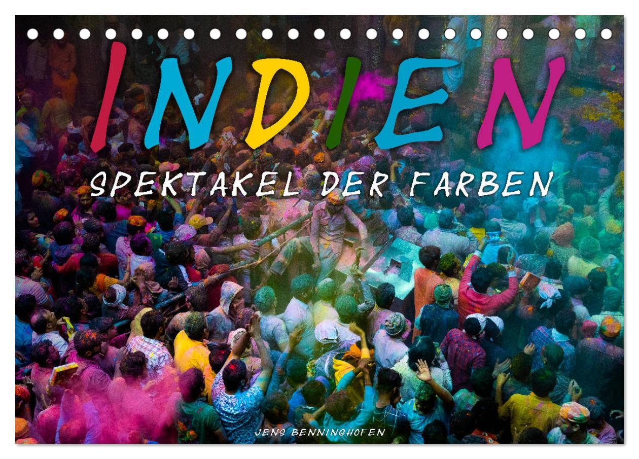 Cover: 9783435147663 | Indien - Spektakel der Farben (Tischkalender 2025 DIN A5 quer),...