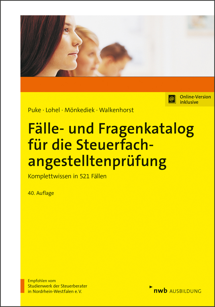 Cover: 9783482649004 | Fälle- und Fragenkatalog für die Steuerfachangestelltenprüfung | 2022