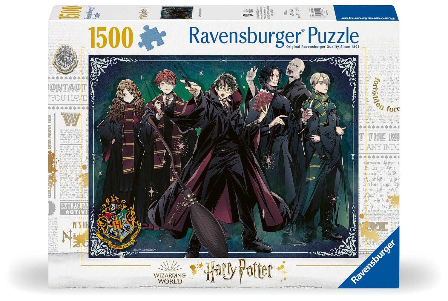 Cover: 4005555012221 | Ravensburger Puzzle 12001222 - Gryffindor vs. Slytherin - 1500...