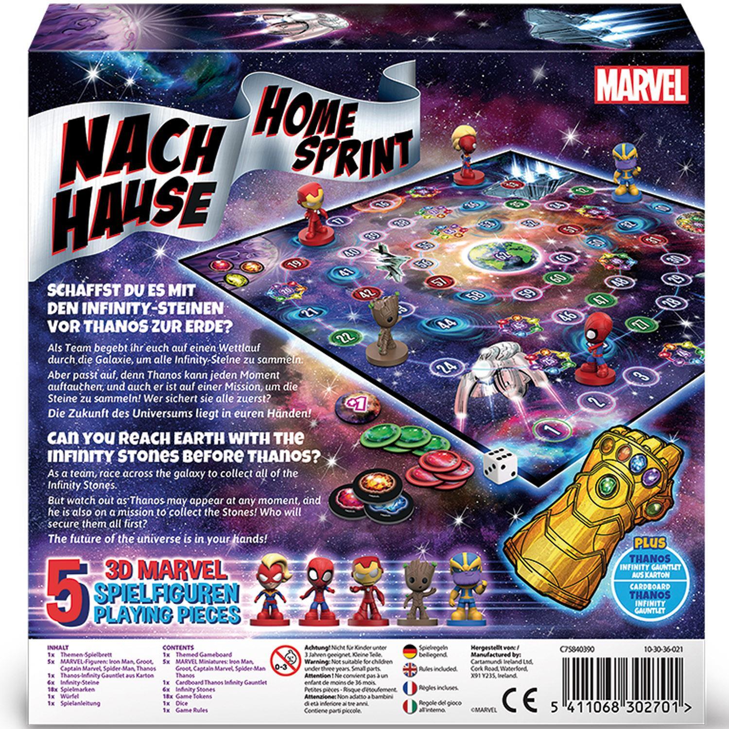 Rückseite: 5411068302701 | Marvel - Nach Hause | Cartamundi Ireland Ltd. | Spiel | C75840390