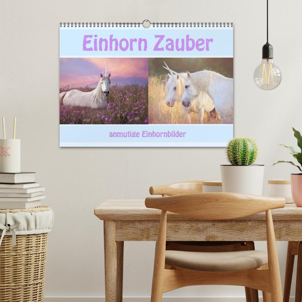 Bild: 9783383960000 | Einhorn Zauber - anmutige Einhornbilder (Wandkalender 2025 DIN A3...