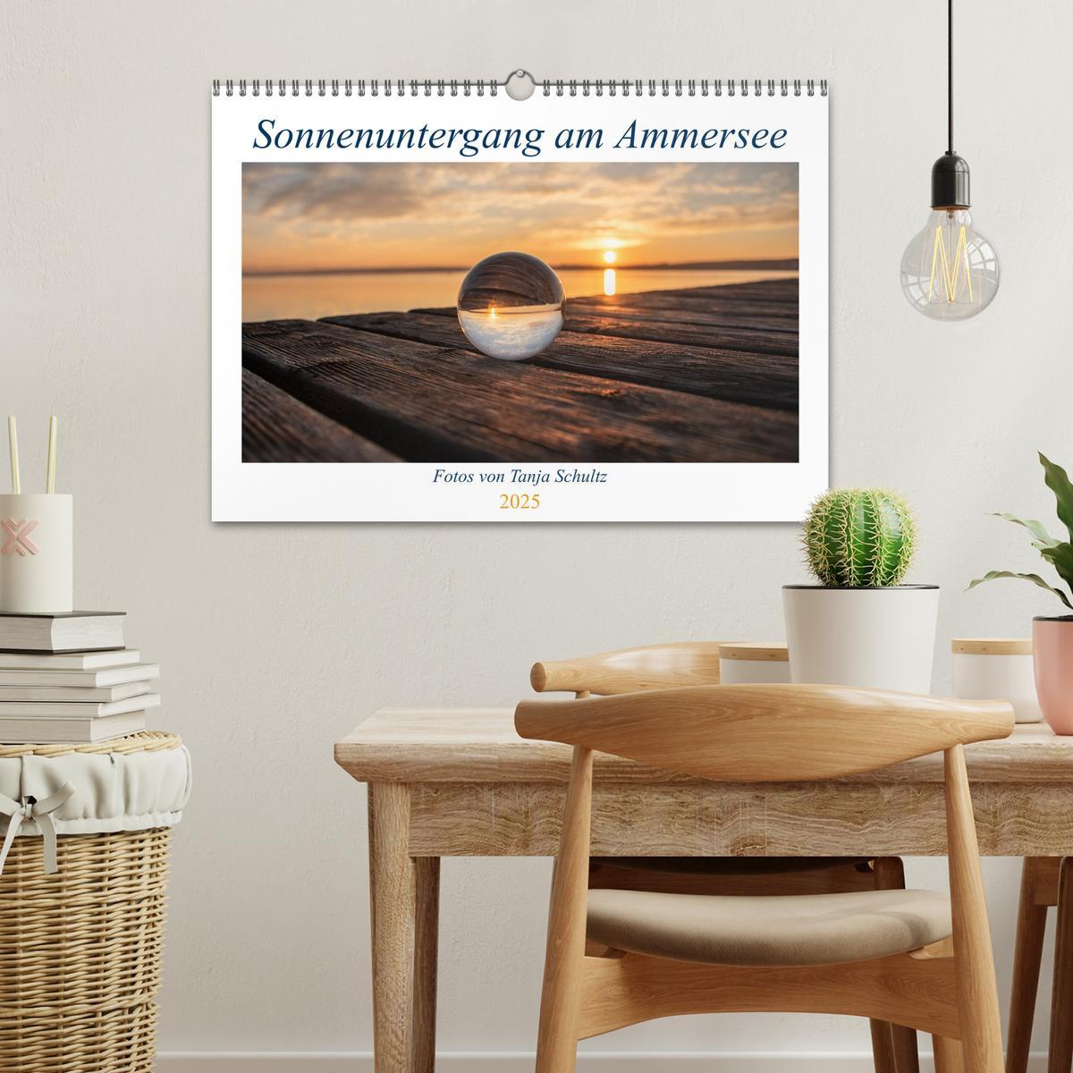 Bild: 9783435088294 | Sonnenuntergang am Ammersee (Wandkalender 2025 DIN A3 quer),...