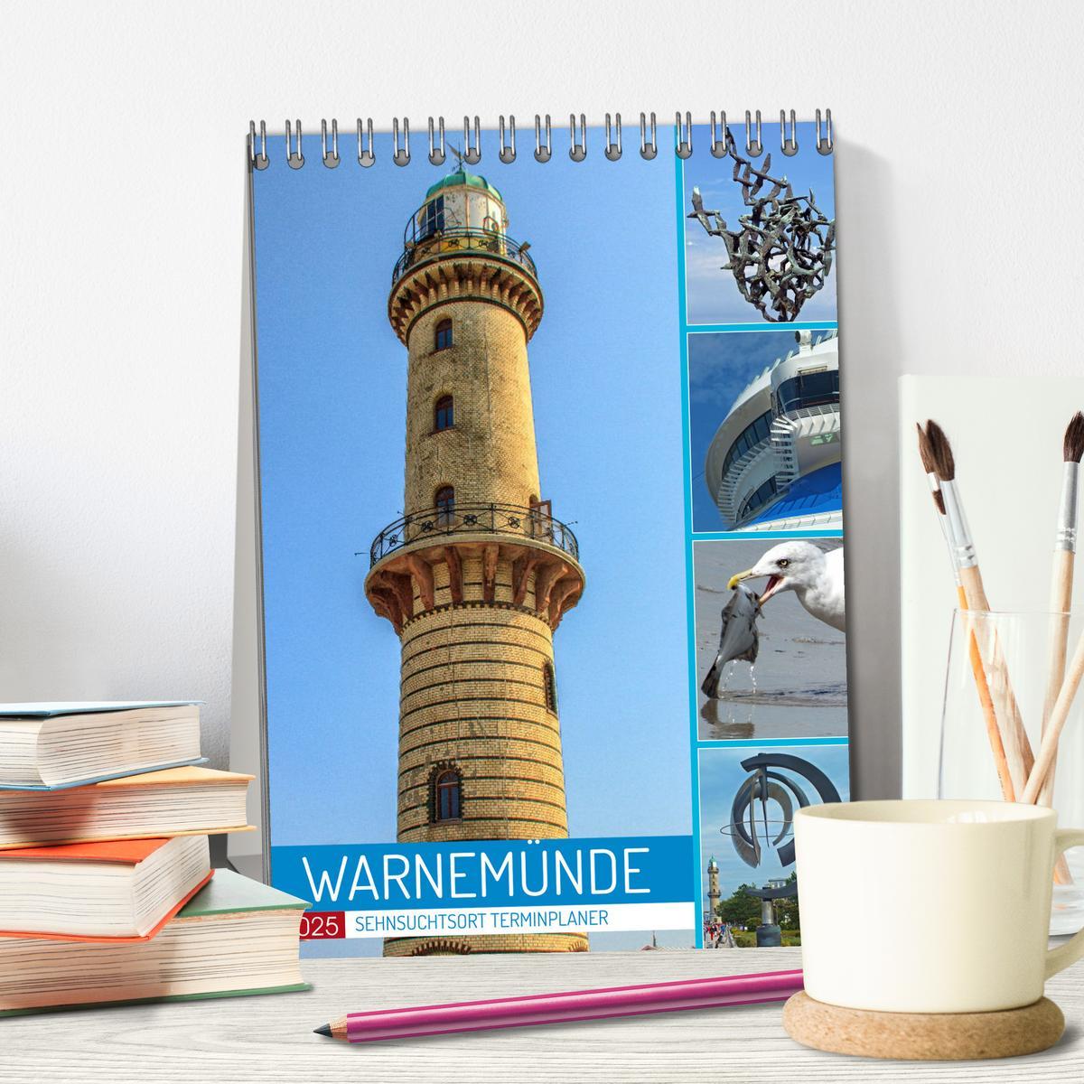 Bild: 9783435876594 | Sehnsuchtsort Warnemünde (Tischkalender 2025 DIN A5 hoch), CALVENDO...