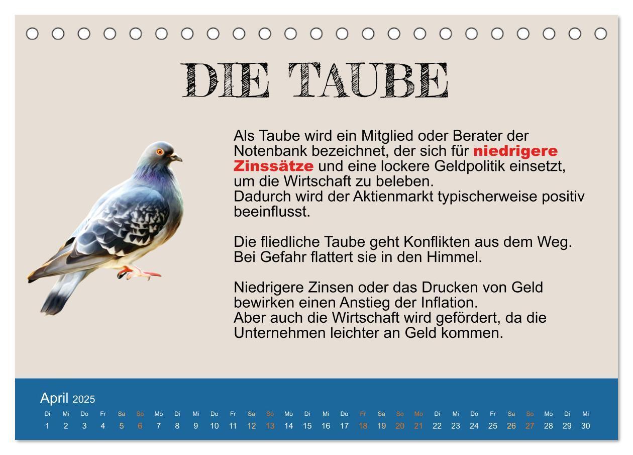 Bild: 9783383942501 | Tiere in der Finanzwelt 2025 (Tischkalender 2025 DIN A5 quer),...