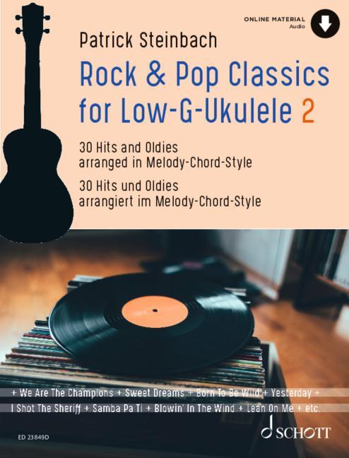 Cover: 9790001219808 | Rock &amp; Pop Classics for "Low G"-Ukulele | Broschüre | Deutsch | 2024