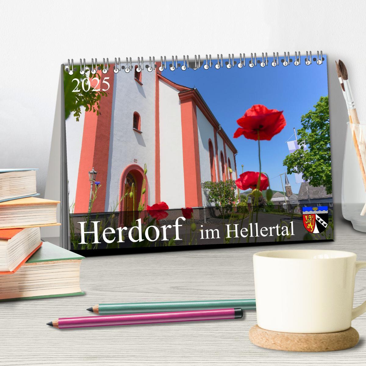 Bild: 9783383957277 | Herdorf im Hellertal (Tischkalender 2025 DIN A5 quer), CALVENDO...