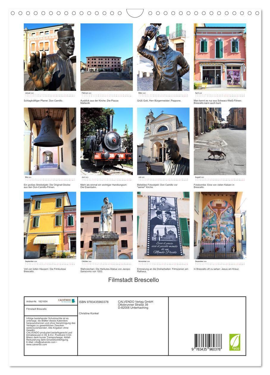 Bild: 9783435960378 | Filmstadt Brescello (Wandkalender 2025 DIN A3 hoch), CALVENDO...