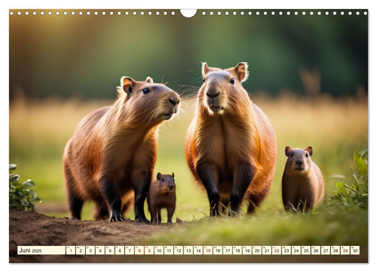 Bild: 9783457143780 | Capybaras - Wasserschweine die Herren der Gräser (Wandkalender 2025...