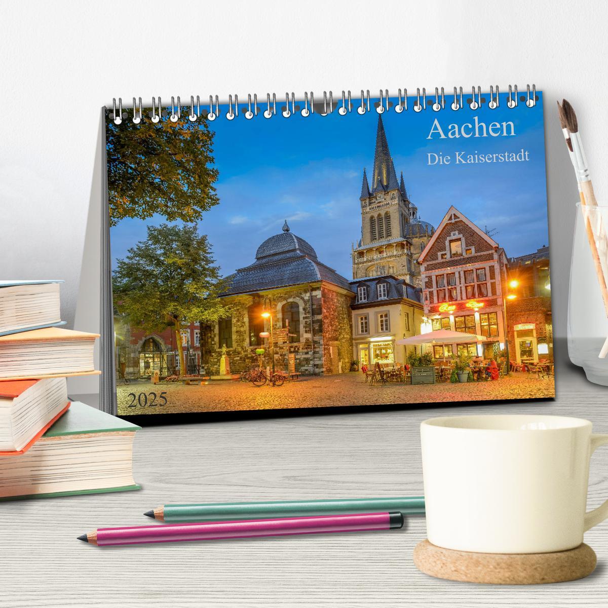 Bild: 9783435192519 | Aachen Die Kaiserstadt (Tischkalender 2025 DIN A5 quer), CALVENDO...