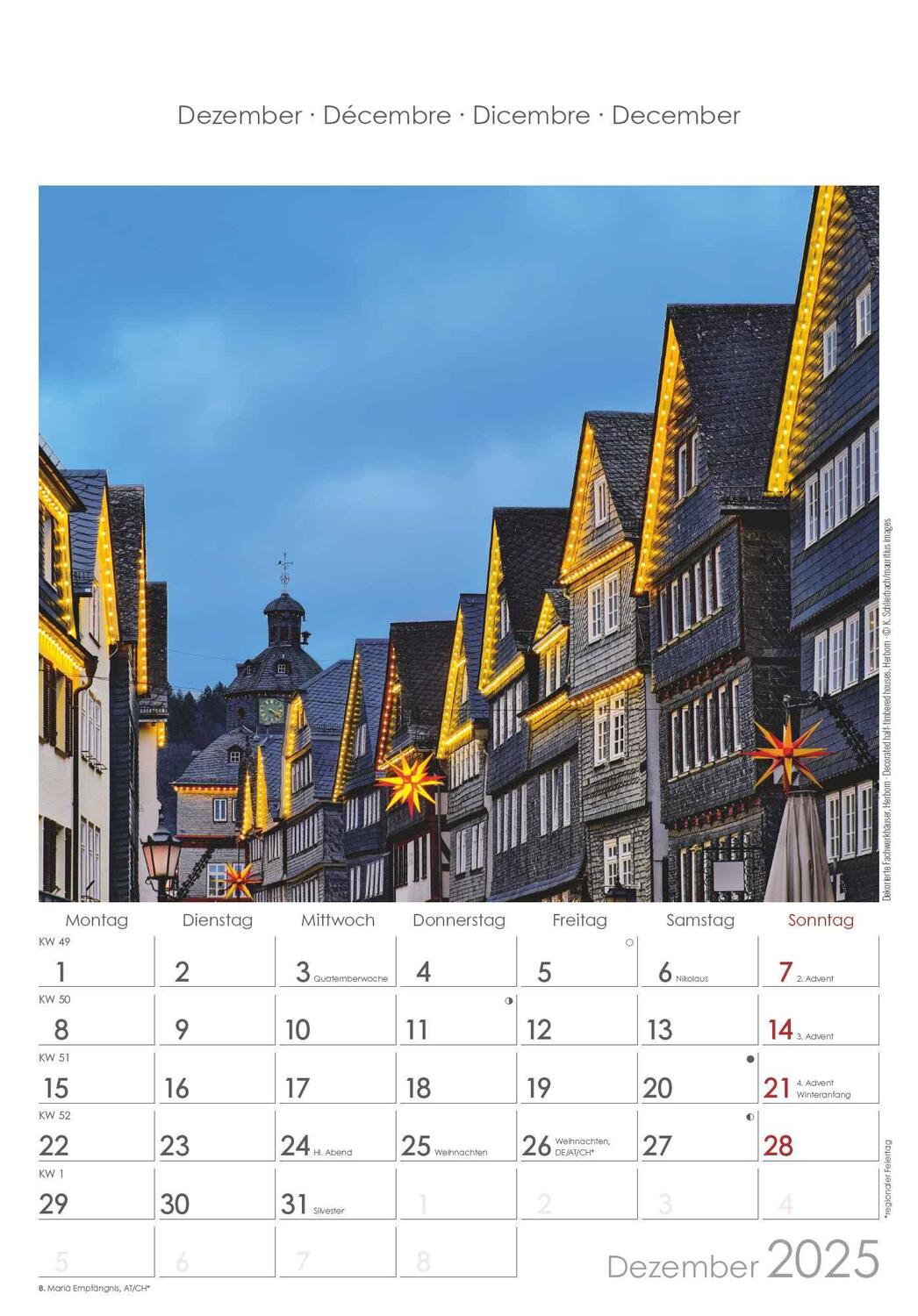 Bild: 4251732343194 | Hessen 2025 - Bild-Kalender 23,7x34 cm - Regional-Kalender -...