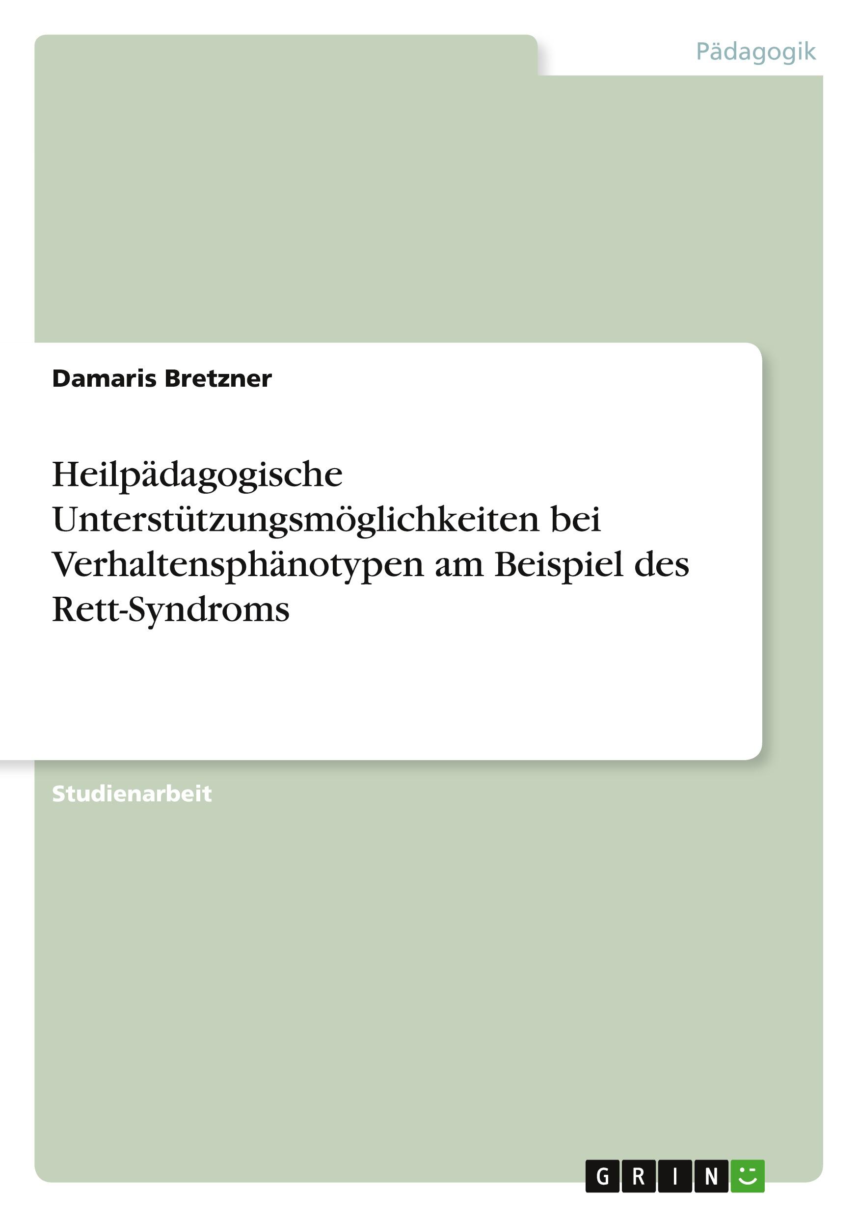 Cover: 9783346508287 | Heilpädagogische Unterstützungsmöglichkeiten bei...