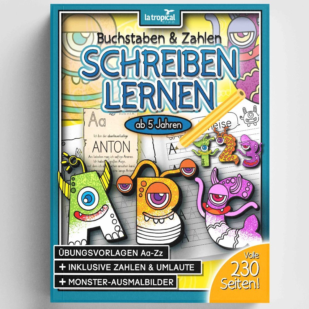 Cover: 9783969080085 | Buchstaben und Zahlen schreiben lernen ab 5 Jahren | David Ludwig