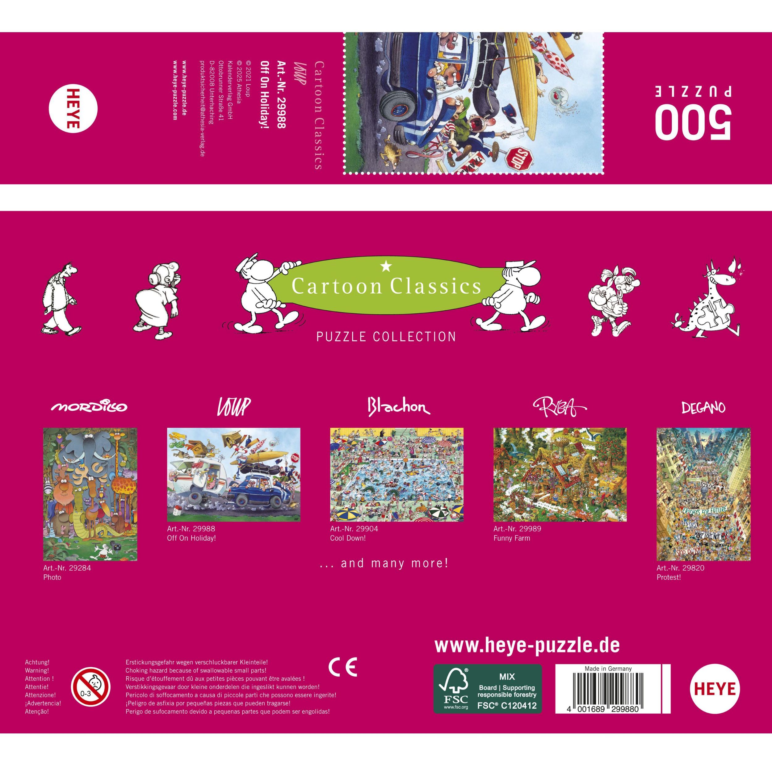 Bild: 4001689299880 | Off On Holiday! Puzzle 500 Teile | Jean-Jacques Loup | Spiel | 29988