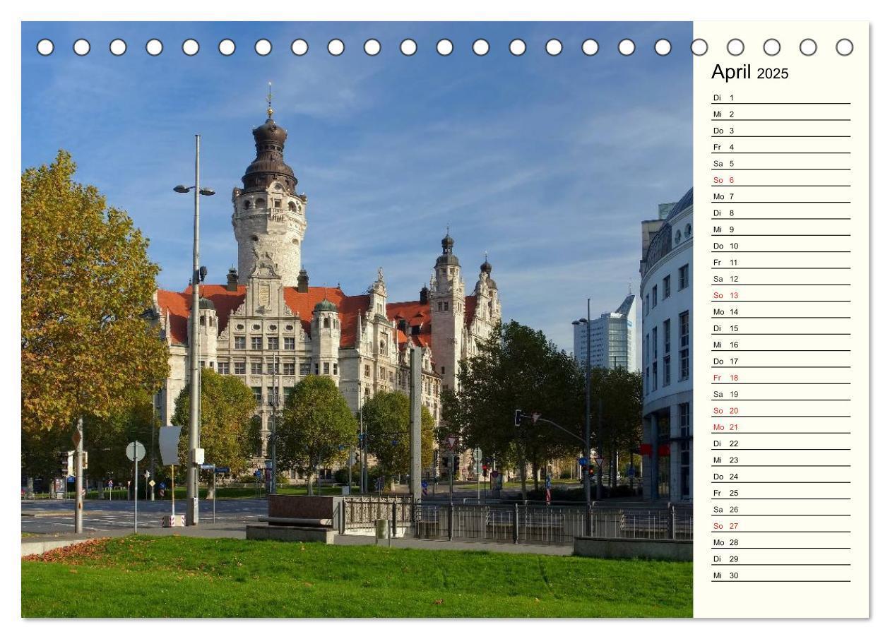 Bild: 9783435518180 | Reise durch Leipzig (Tischkalender 2025 DIN A5 quer), CALVENDO...