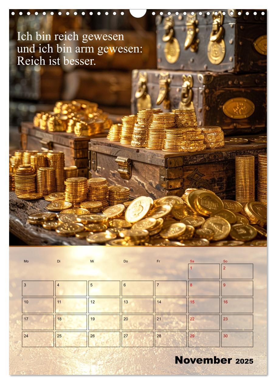 Bild: 9783435832088 | Der Geld-Anlock-Kalender (Wandkalender 2025 DIN A3 hoch), CALVENDO...