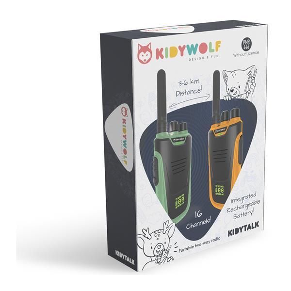 Bild: 5407009180149 | KIDYWOLF Walkie-Talkies mit Taschenlampe grün/orange | 418014 | 2024