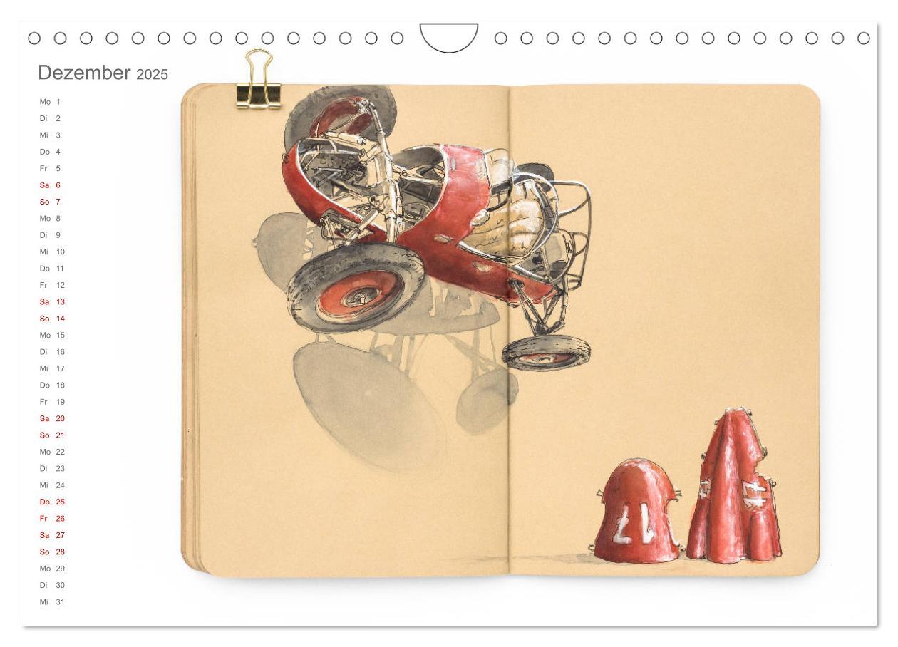 Bild: 9783435277179 | Classic Car Sketchbook (Wandkalender 2025 DIN A4 quer), CALVENDO...