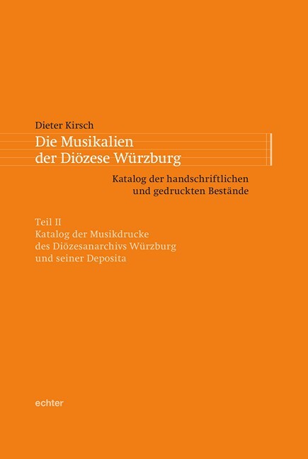 Cover: 9783429037123 | Die Musikalien der Diözese Würzburg | Buch | XXVI | Deutsch | 2014