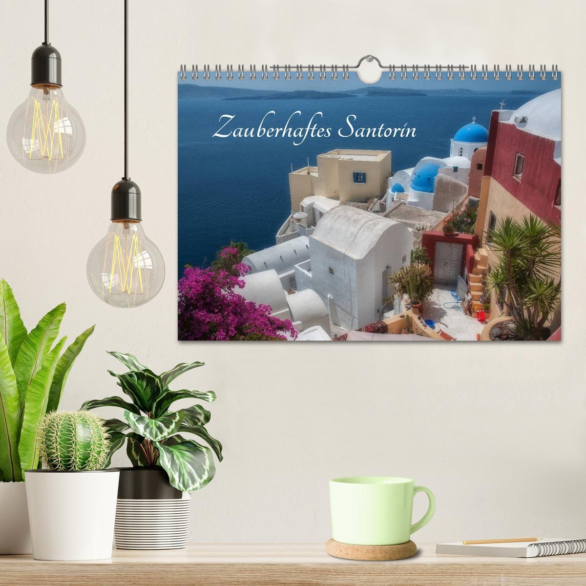 Bild: 9783435564514 | Zauberhaftes Santorin (Wandkalender 2025 DIN A4 quer), CALVENDO...