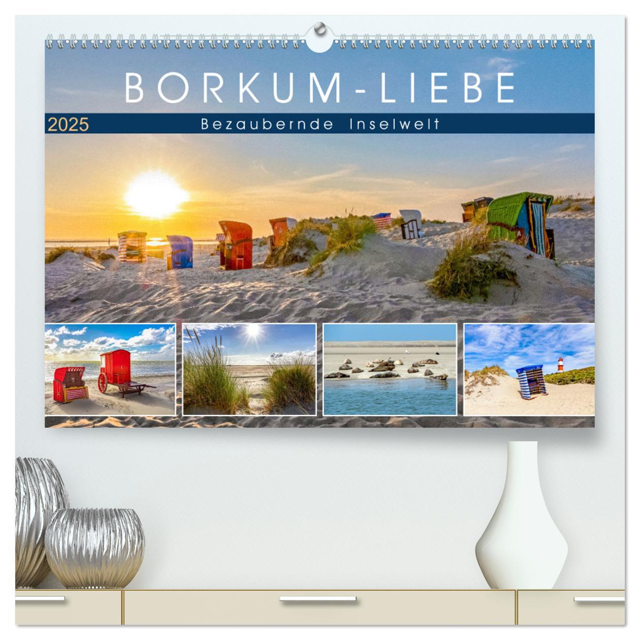 Cover: 9783435067534 | BORKUM-LIEBE (hochwertiger Premium Wandkalender 2025 DIN A2 quer),...