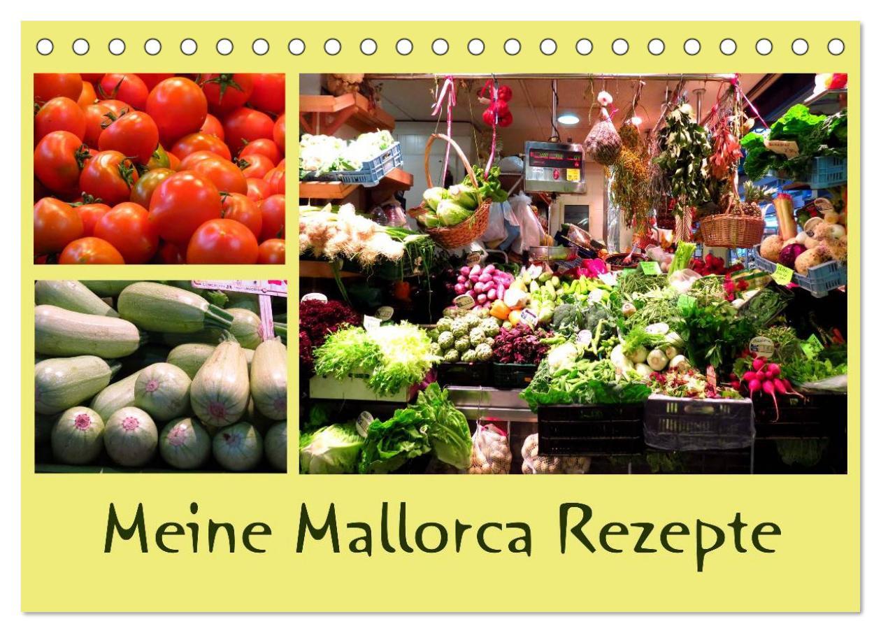 Cover: 9783435809561 | Meine Mallorca Rezepte (Tischkalender 2025 DIN A5 quer), CALVENDO...