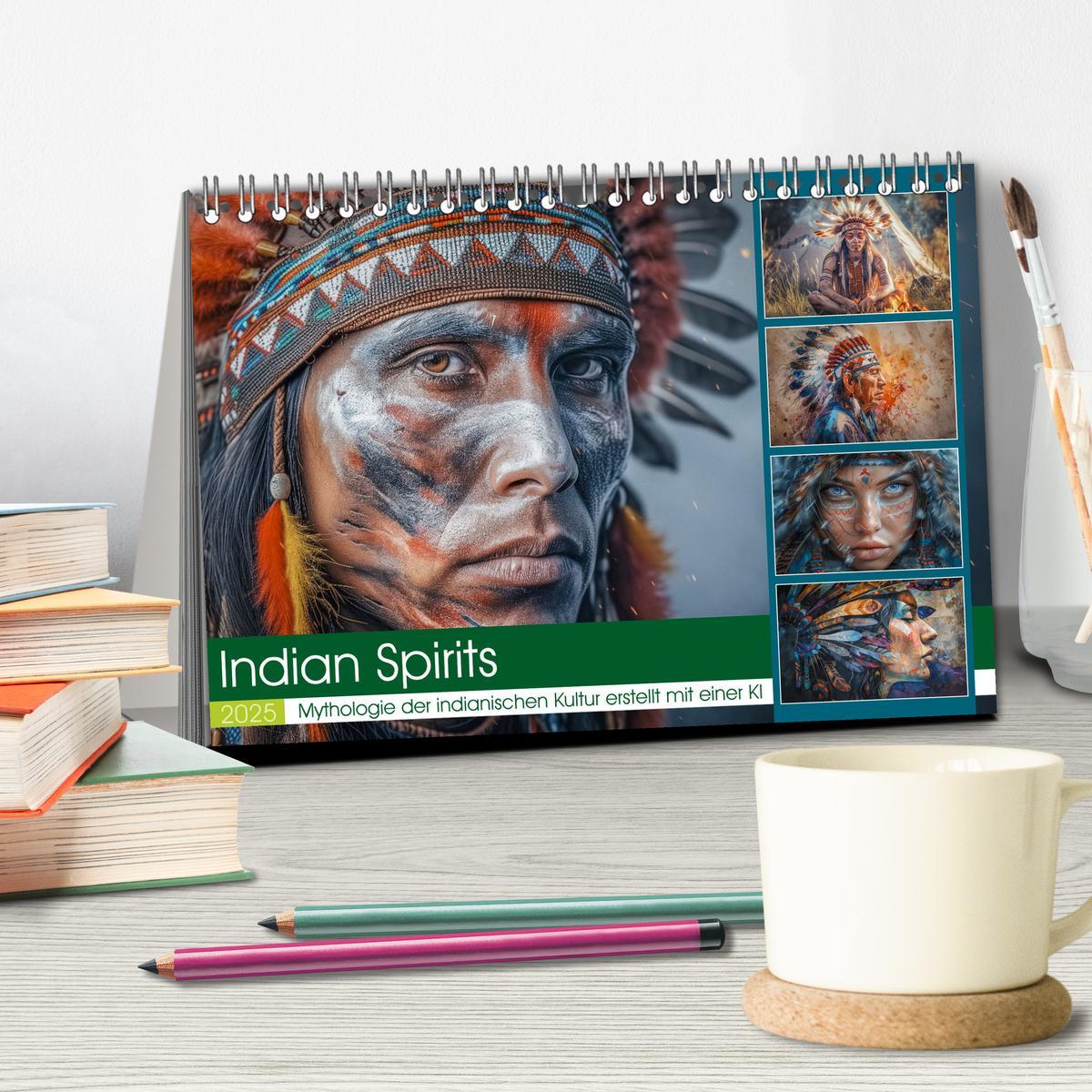 Bild: 9783457156209 | Indian Spirits (Tischkalender 2025 DIN A5 quer), CALVENDO...