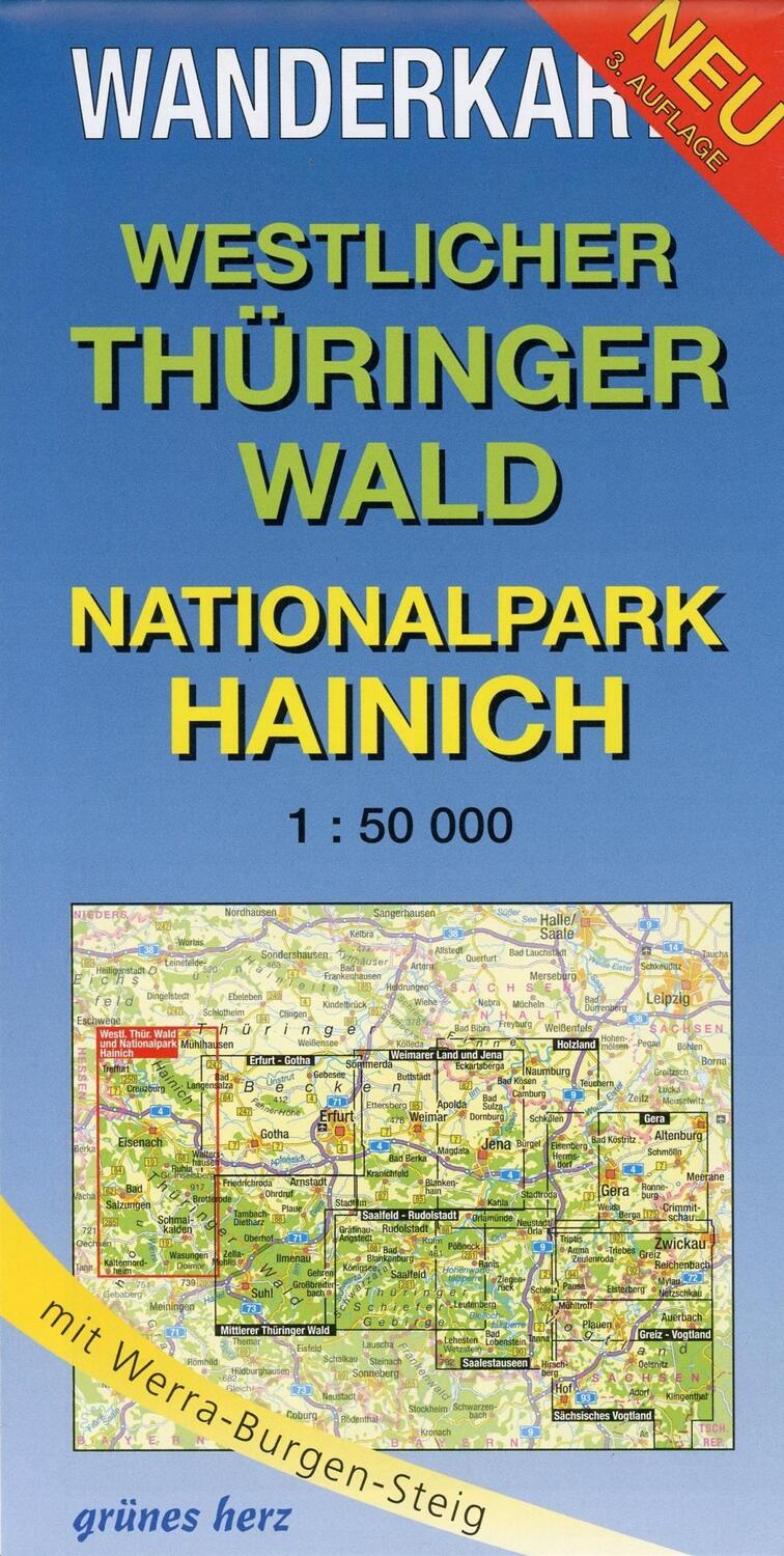 Cover: 9783935621083 | Wanderkarte Westlicher Thüringer Wald, Nationalpark Hainich | Gebhardt