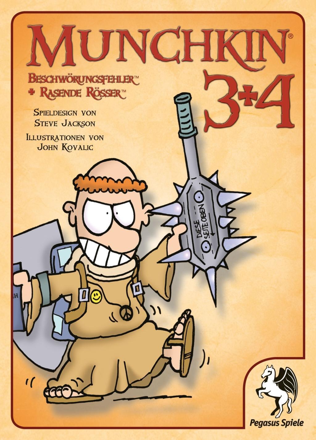 Cover: 4250231709906 | Munchkin 3+4 | Beschwörungsfehler / Rasende Rösser | Spiel | Deutsch