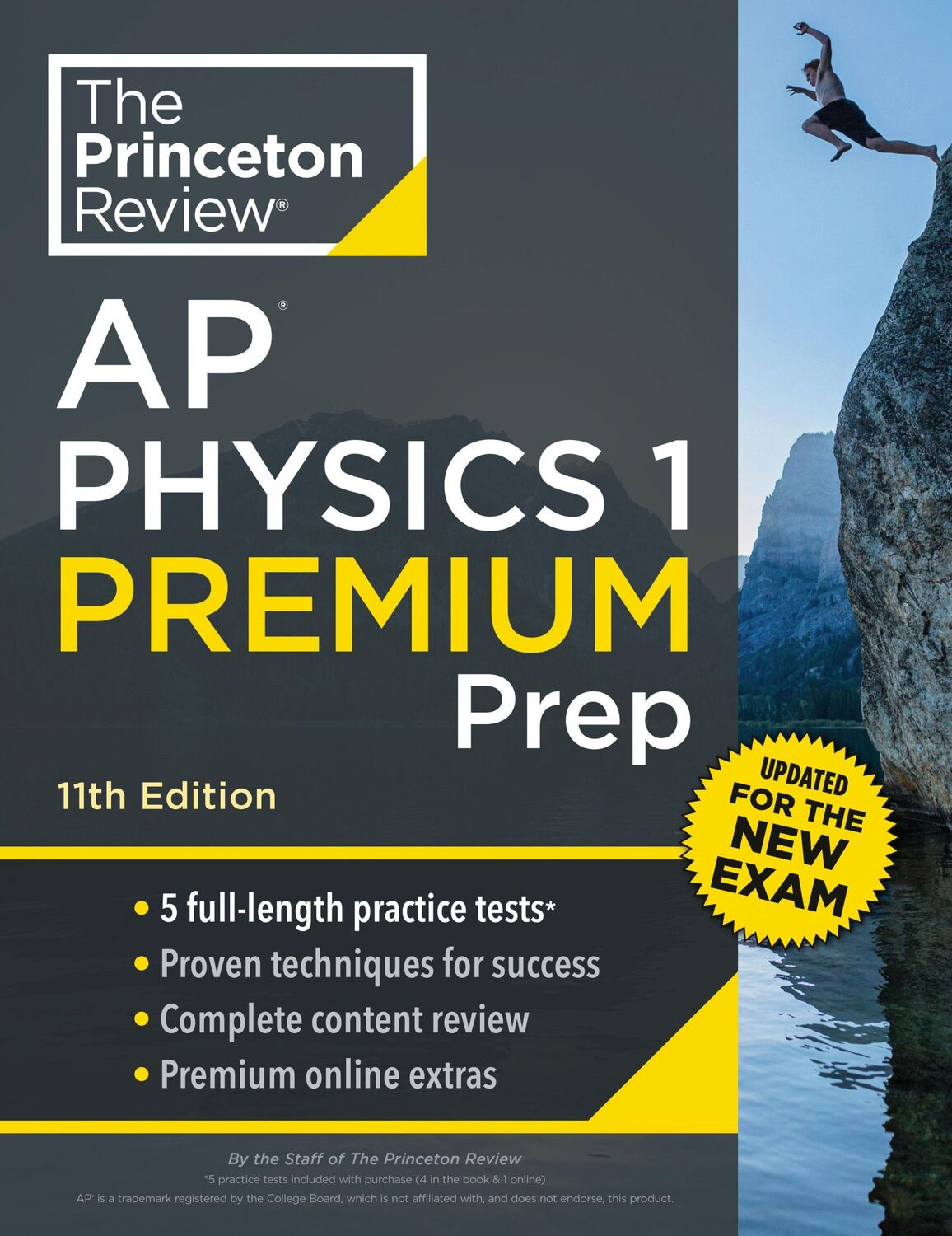 Cover: 9780593517697 | Princeton Review AP Physics 1 Premium Prep, 11th Edition | Review