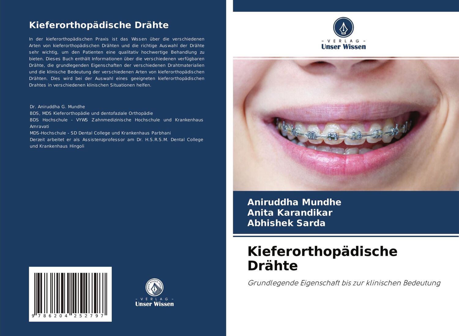 Cover: 9786204252797 | Kieferorthopädische Drähte | Aniruddha Mundhe (u. a.) | Taschenbuch