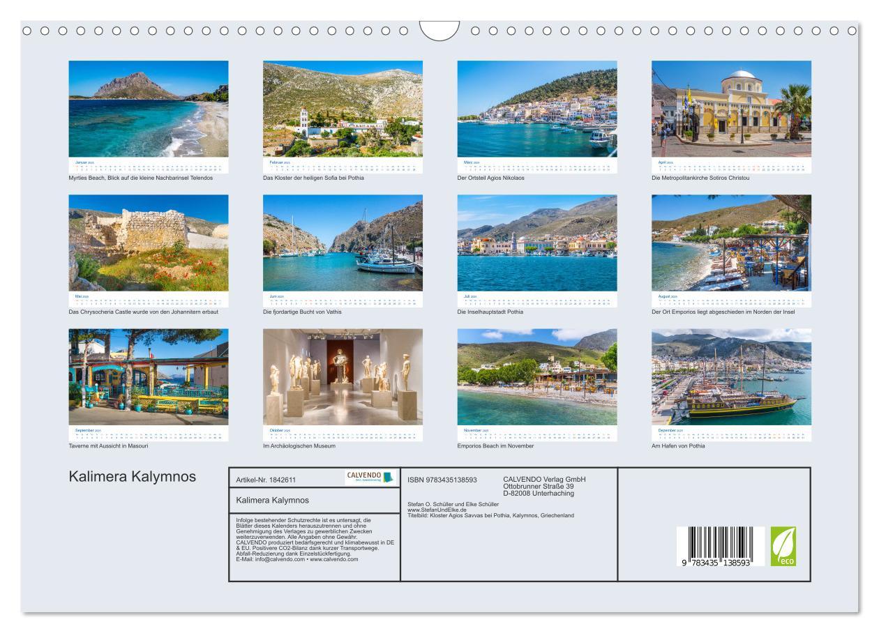 Bild: 9783435138593 | Kalimera Kalymnos (Wandkalender 2025 DIN A3 quer), CALVENDO...