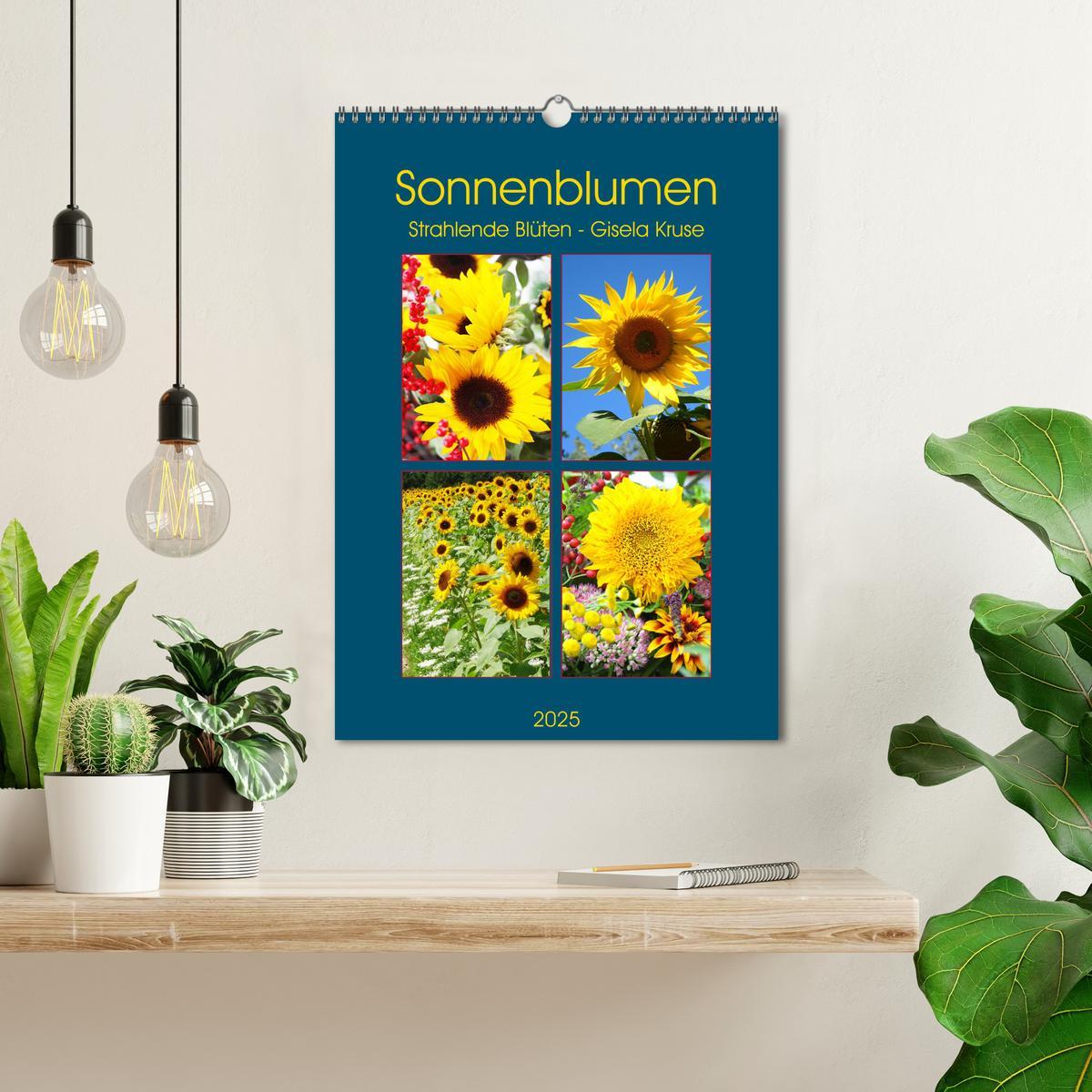 Bild: 9783435951642 | Sonnenblumen - Strahlende Blüten (Wandkalender 2025 DIN A3 hoch),...