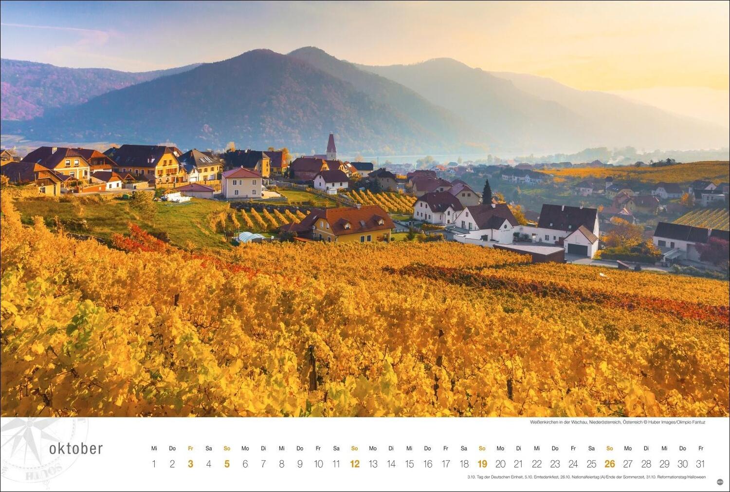 Bild: 9783756404919 | Österreich Globetrotter Kalender 2025 - Von weiter Bergwelt und...