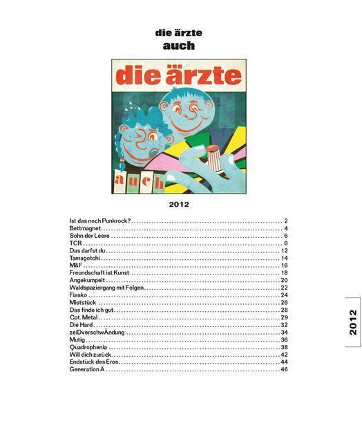 Bild: 9783865437167 | die ärzte 'auch' | Notenfreund | Bosworth Music | Stück | 2013