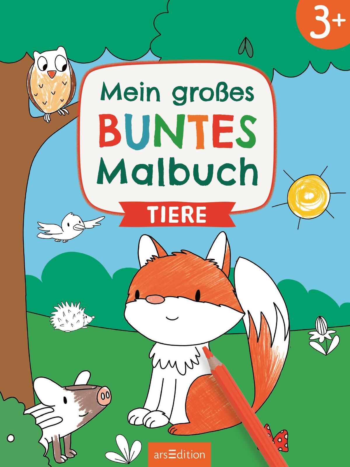 Bild: 9783845853291 | Mein großes buntes Malbuch - Tiere | Ab 3 Jahren | Marlit Kraus | Buch