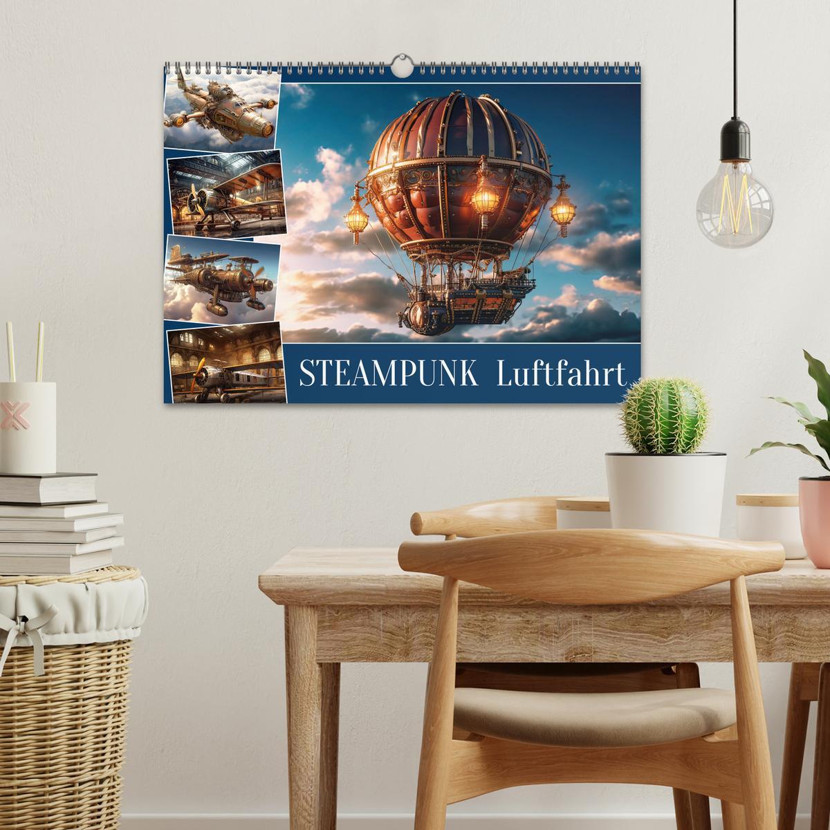 Bild: 9783383899713 | Steampunk Luftfahrt (Wandkalender 2025 DIN A3 quer), CALVENDO...