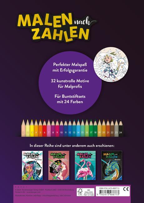 Bild: 9783473488773 | Ravensburger Malen nach Zahlen Hexen-Power - 32 Motive abgestimmt...