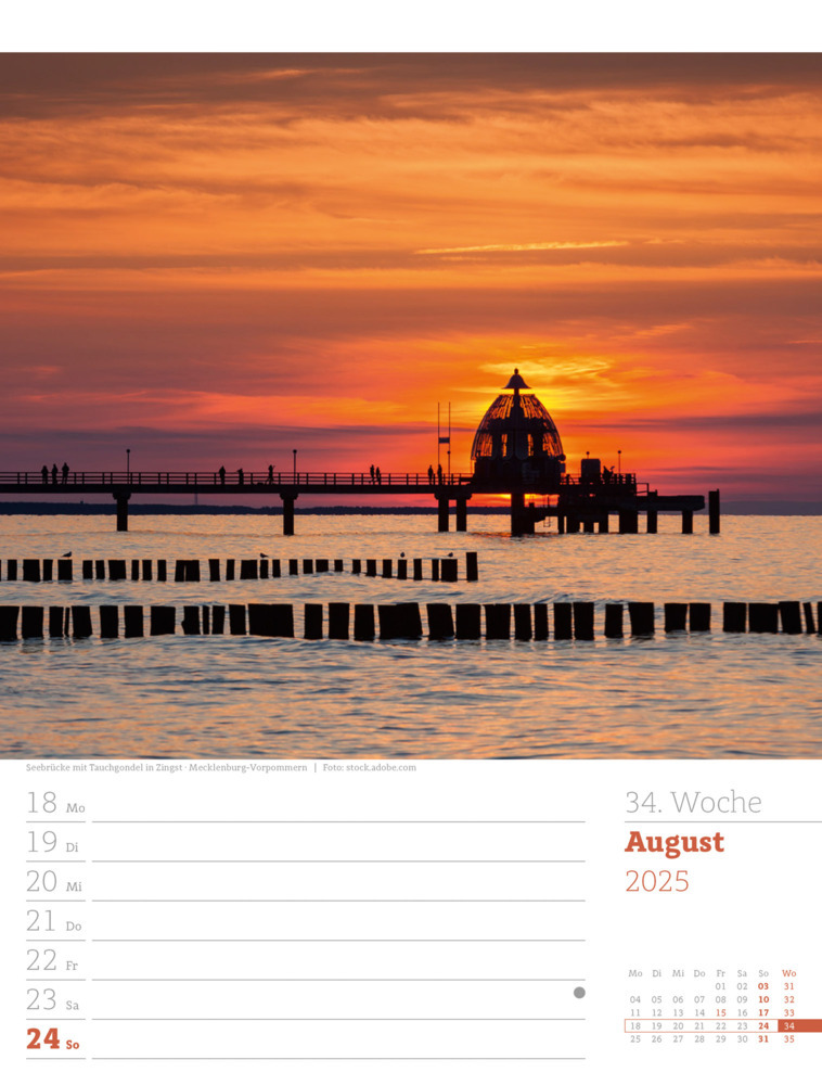 Bild: 9783838435046 | Malerisches Deutschland - Wochenplaner Kalender 2025 | Kunstverlag